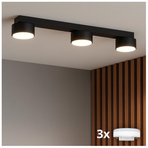 Brilagi LED RGB prigu&amp;scaron;iva spot svetlo MONO 3xGX53/14W/230V Wi-Fi Tuya crna Slike
