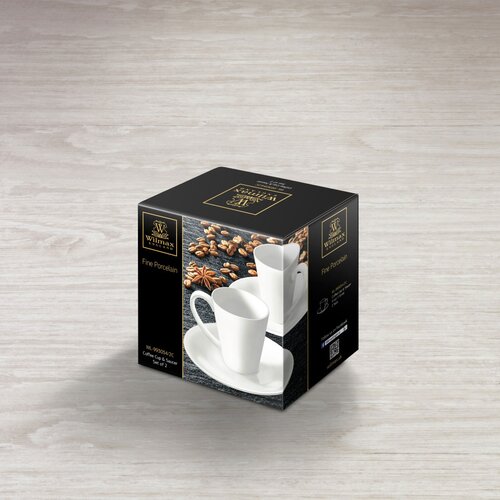  Set 2 Skodelic in Podstavkov, Porcelan, 110ml Cene