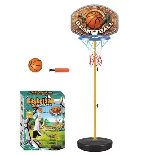 Magic Toys Košarkarska tabla s stojalom motiv dinozavra, z žogo Cene
