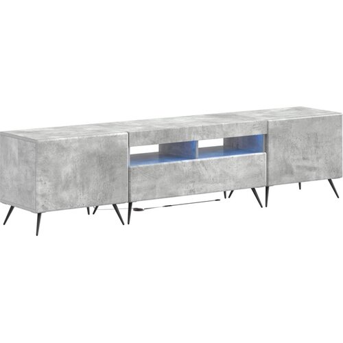  5-dijelni LED TV ormarić Betonska siva Konstruirano drvo - Betonska siva 81 cm Cene