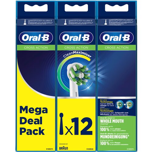 Oral-b zobna ščetka Aufsteckbürsten cross action cleanmaximizer 4+4+4 pack Cene
