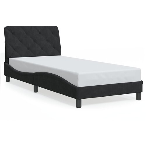  Okvir kreveta s LED-om bez madraca crni 90 x 190 cm bar&amp;scaron;unasti Slike