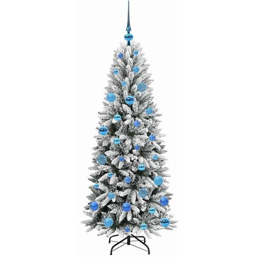  Umjetno božićno drvce Bijela 150 cm PVC, plastika, čelik i PE Slike