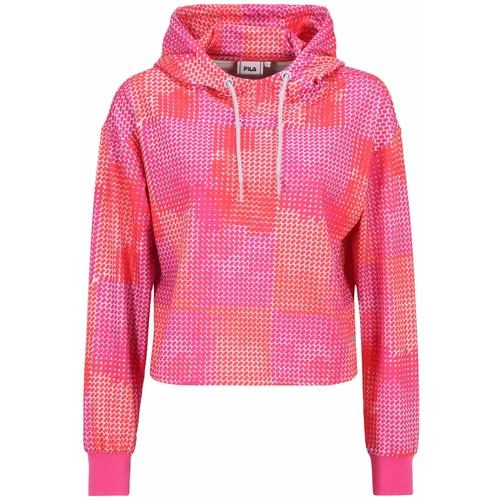 Fila Sportska sweater majica 'RIVES AOP' fuksija / neonsko roza / bijela