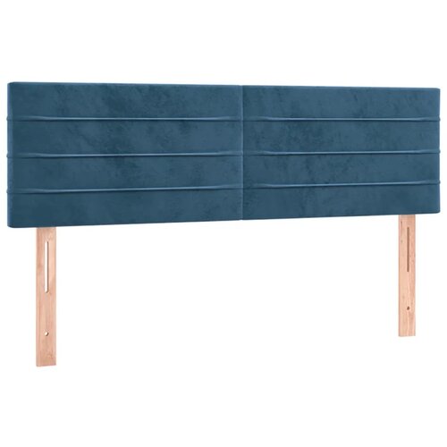 Maison Chic Posteljno vzglavje - Vzglavna omarica 2 kosa temno modro 72x5x78/88 cm žamet, (22077175) Cene