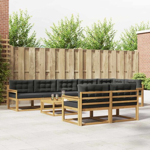  Set vanjskih sofa 9 kom. Bijela i antracit Poliester Cene