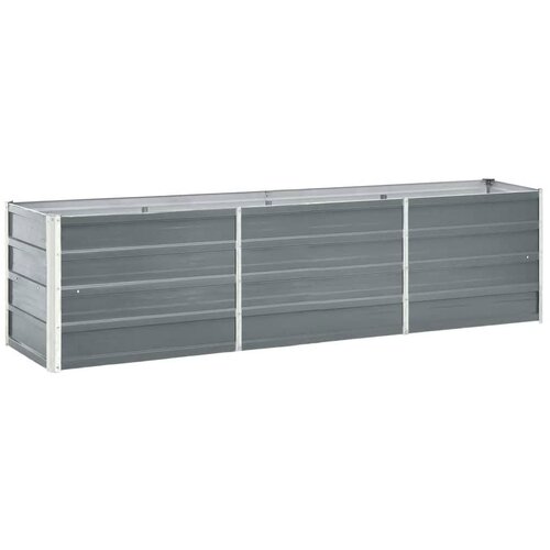 vidaXL visoka greda pocinkano jeklo 240x40x45 cm siva Cene