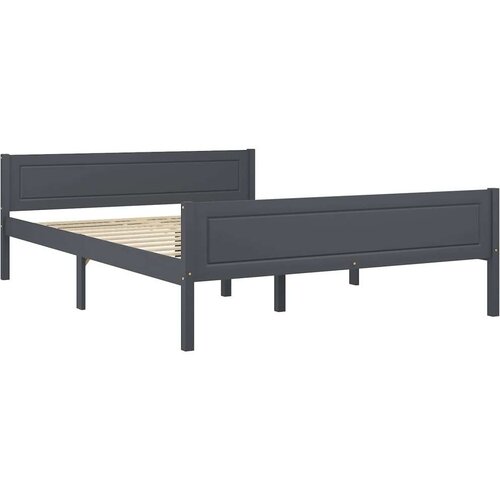  Za krevet od masivne borovine sivi 120 x 200 cm Slike