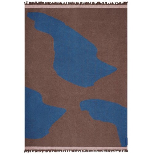 Mette Ditmer Denmark Bordo/plava deka od recikliranog pamuka za kauč 130x175 cm Studio &amp;ndash; Slike