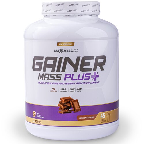 Maximalium Gainer Mass Plus, Čokolada, 4500g Slike
