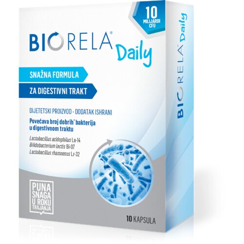 Biorela Probiotski dodatak ishrani daily, 10 kapsula Slike