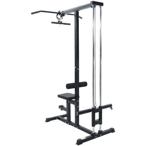 vidaXL Lat Pulldown naprava z nastavljivim sedi&scaron;čem 80 kg obremenljivo jeklo Cene