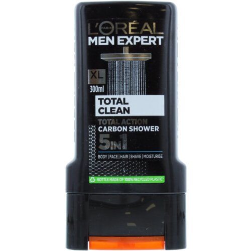 L'OREAL gel za tuširanje men expert total clean, 300ml Cene