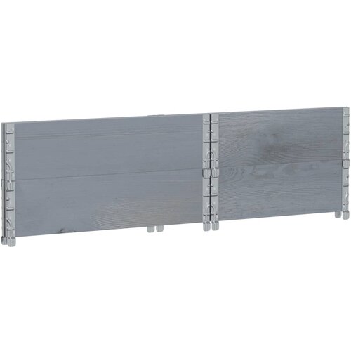  Okviri za palete 2 kom sivi 80x60 cm od masivne borovine Slike