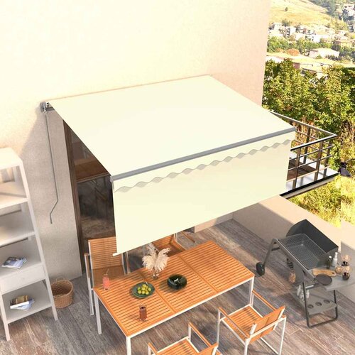 Tenda na ručno uvlačenje s roletom 3 x 2,5 m krem Cijene