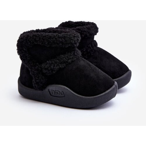 Kesi Children&amp;#039;s Velcro Snow Boots Black Unitia Slike