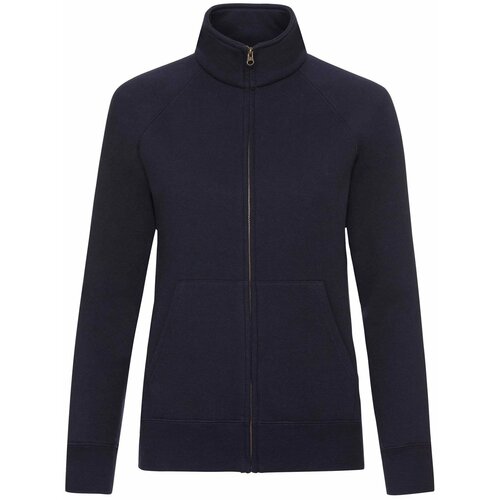Fruit Of The Loom Navy blue women's sweatshirt with stand-up collar Cene