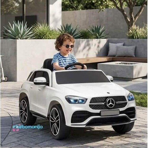 Mercedes GLE 450 na akumulator 12V - Meki točkovi i Kožno sedi&scaron;te - Beli Cene