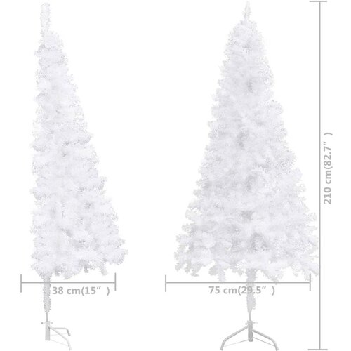  Umjetna božićna drvca PVC, Steel White Slike