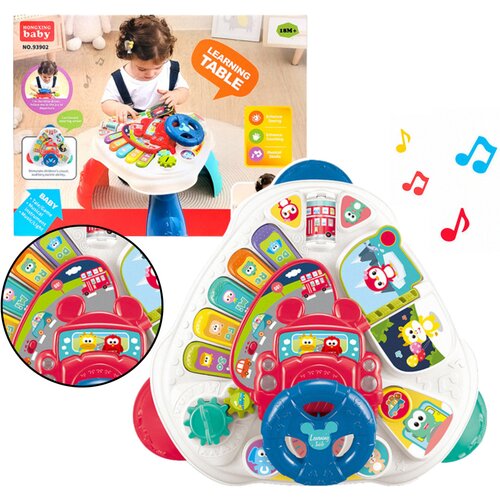  Interactive Educational Table With Steering Wheel Triangular Colored Cene