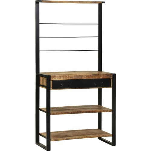 VidaXL Kuhinjska polica 80x40x160 cm iz trdnega grobega akacijevega lesa Slike