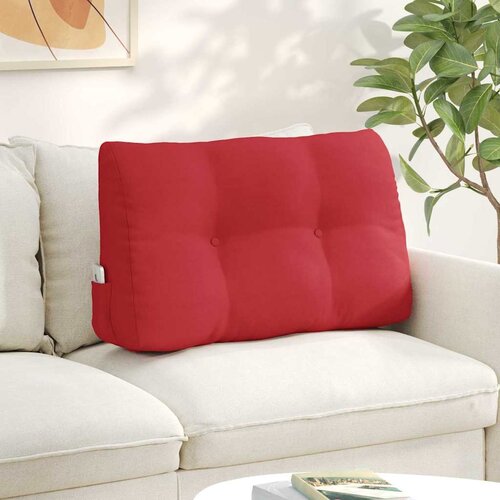 vidaXL Poglavni vzglavnik Rdeča 80 x 24 x 50 cm blago Cene