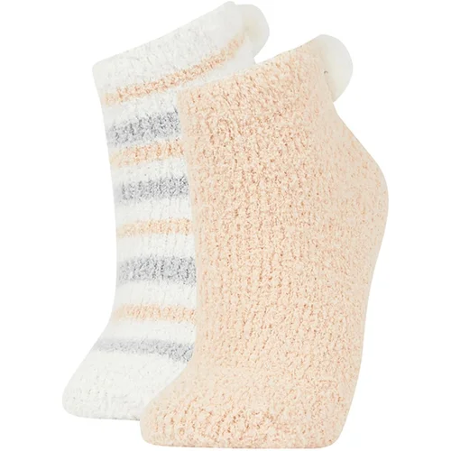 Defacto Women's Pompom 2-Pack Home Socks