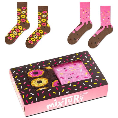 ZOOKSY/RAINBOW SOCKS Zooxy mixTURY Donut Socks Set 2 Pairs Cene