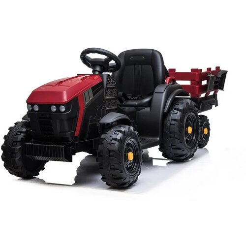 Ramiz Otro&amp;scaron;ki traktor na baterijo 12V z prikolico rdeča Slike