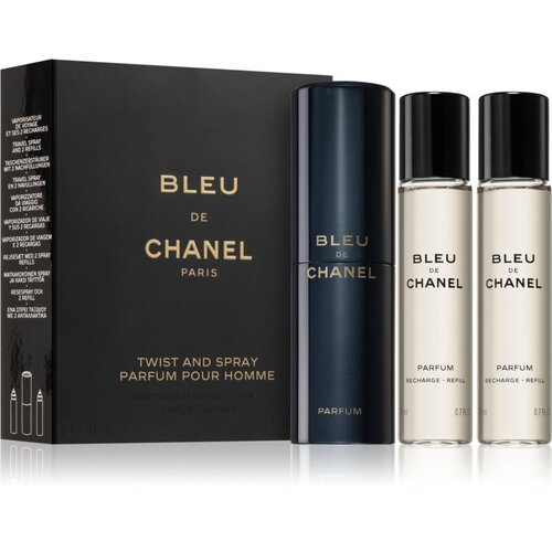 Chanel Bleu de parfum "zasuči in razprši" 3x20 ml za moške Cene