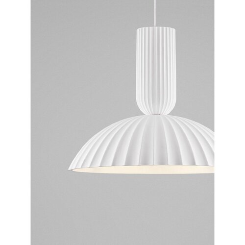 Nova Luce Bela lončena viseča svetilka &amp;oslash; 50 cm Ammos &amp;ndash; Slike