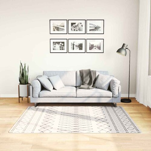  Perivi tepih crno-bijeli 120 x 170 cm Cijene
