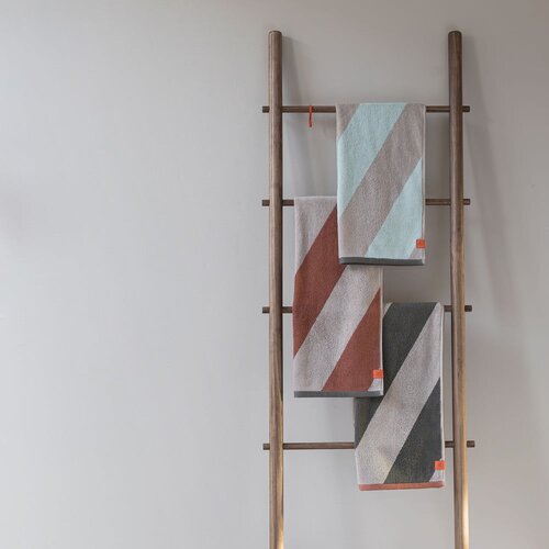 Mette Ditmer Denmark Mentol zeleni ručnici u setu 2 kom od organskog pamuka od frotira 40x55 cm Diagonal &amp;ndash; Slike