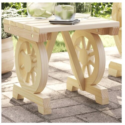 VidaXL Vrtni stolček za noge 40x36,5x38,5 cm trden les jelke Slike