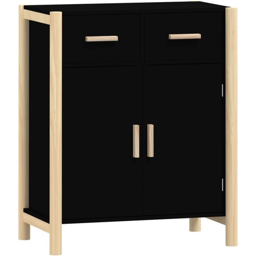 Maison Chic Komoda - Predalnik črna 62x38x75 cm inženirski les, (21715695) Slike