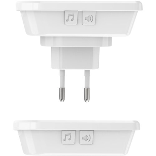 Solight 1L67AD - SET 2x bežično zvono 230V/3xAAA IP56 belo Slike