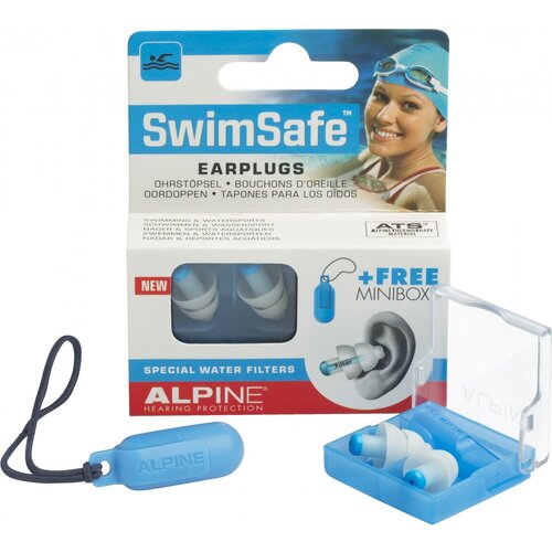  Čepki Za U&amp;scaron;esa - Za Plavanje - Swimsafe Earplugs Alpine - Par Slike