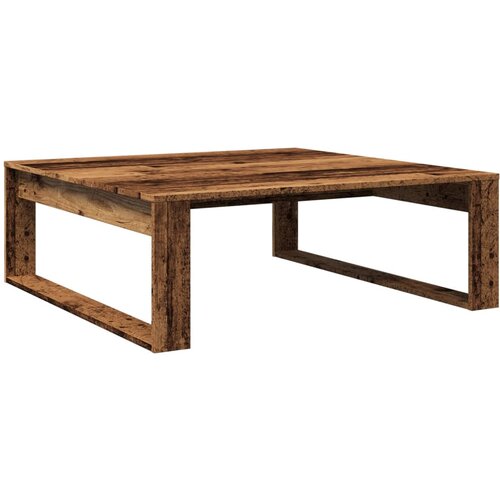 Maison Chic Klubska mizica - kavna mizica - Nizka mizica starinski les 100x100x35 cm inženirski les, (21752465) Cene