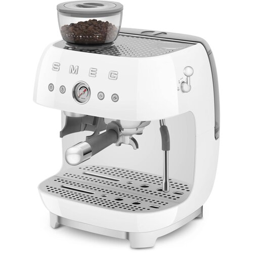 Smeg EGF03WHEU Aparat za kavu 50-ih s za integriranom mlincem kavu Bijeli Slike