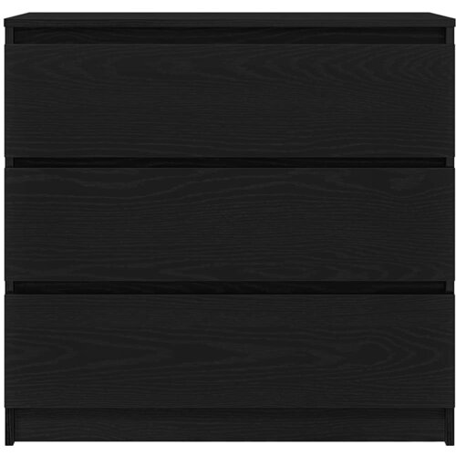  Komoda crni hrast 80x35x76 cm konstruirano drvo Slike