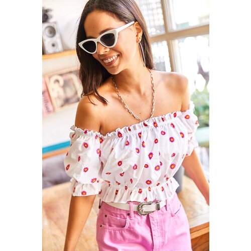 Olalook Blouse - Pink - Fitted Slike