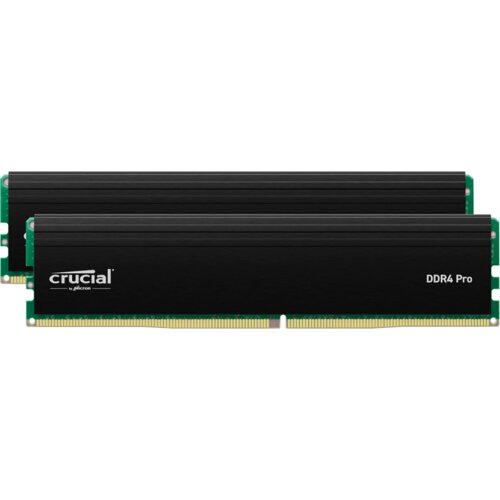 Crucial Pro OC 32GB Kit (2X16GB) DDR5-6400 UDIMM CL38 Black Cene