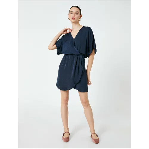 Koton Mini Dress Wrapped V-Neck Short Sleeves