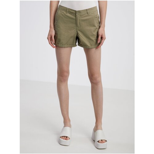 Camaieu Khaki Womens Shorts - Women Slike