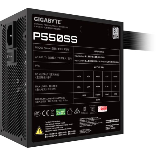 Gigabyte napajanje 550W P550SSs 80 Plus srebrno, Gp-P550SSs Slike