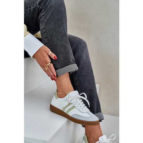 Zazoo N1068 Leather Low Sneakers Women White Cijene