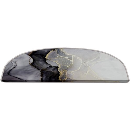 Vitaus Crno-bijeli set tepiha za stepenice 16 kom 20x65 cm Golden Marble &ndash; Cijene