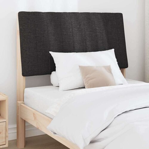VidaXL tapecirani uzglavlje crna 90 cm čvrsto borovo drvo Slike