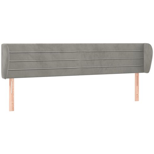 Maison Chic vzglavna omarica - nočna omarica - posteljna omarica z u&amp;scaron;esi svetlo sivo 203x23x78/88 cm žamet, (21708016) Slike