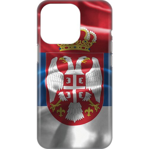 Silikonska maska za iPhone 14 6.1 SRB Print Skin crvena Slike